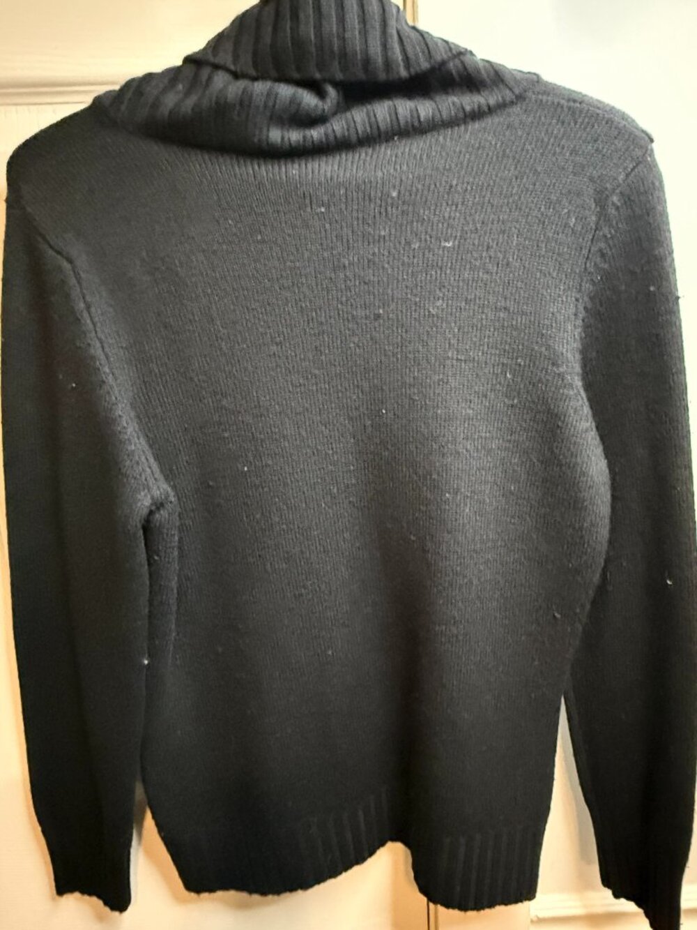 LIEB Black Turtleneck Knit Sweater – Made in Italy
